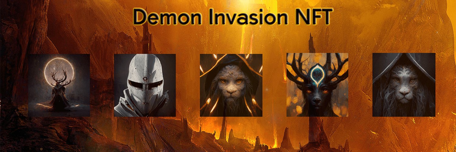 Demon Invasion AI Minting Now banner