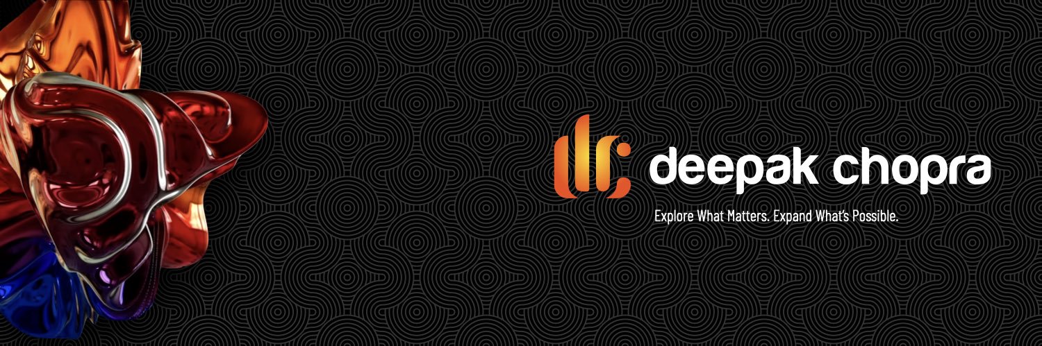 Deepak Chopra's banner