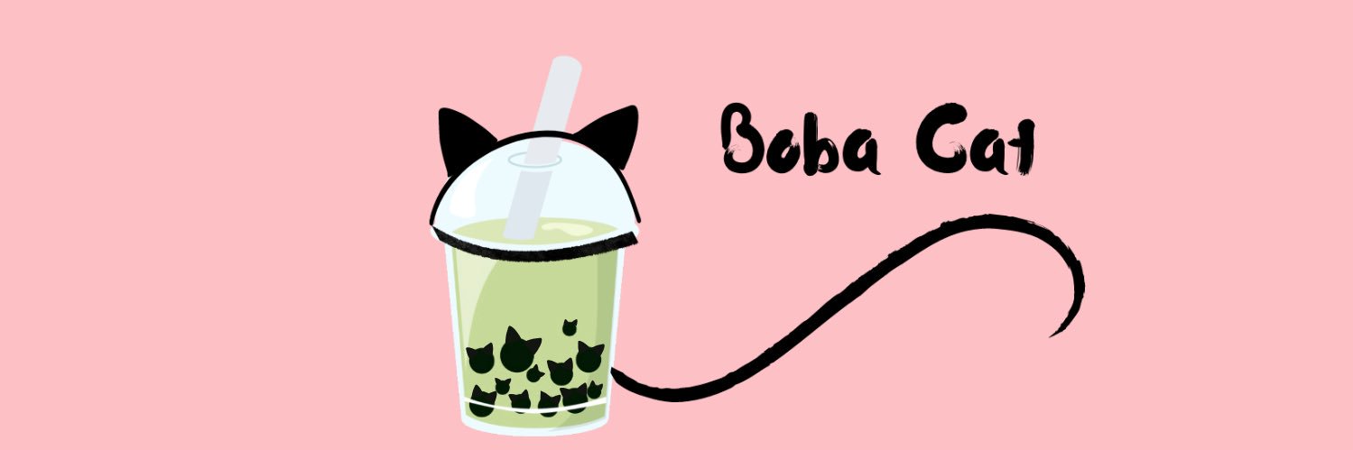 BobaCat Vtuber banner