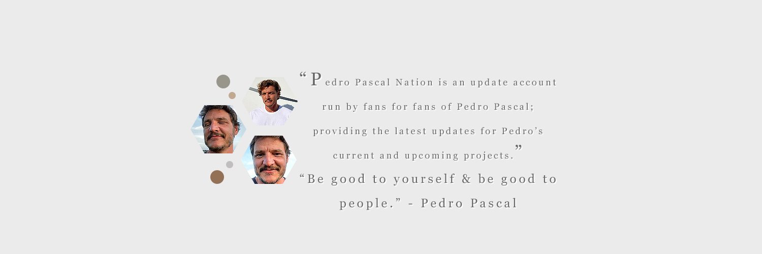Pedro Pascal Nation's banner