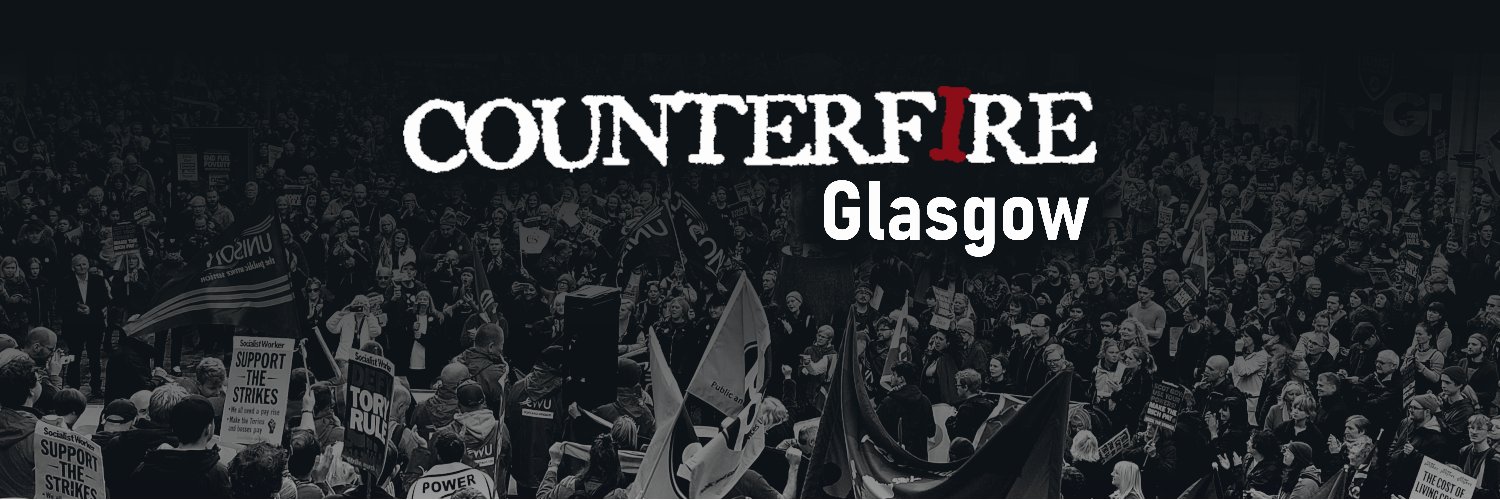 Counterfire Glasgow banner