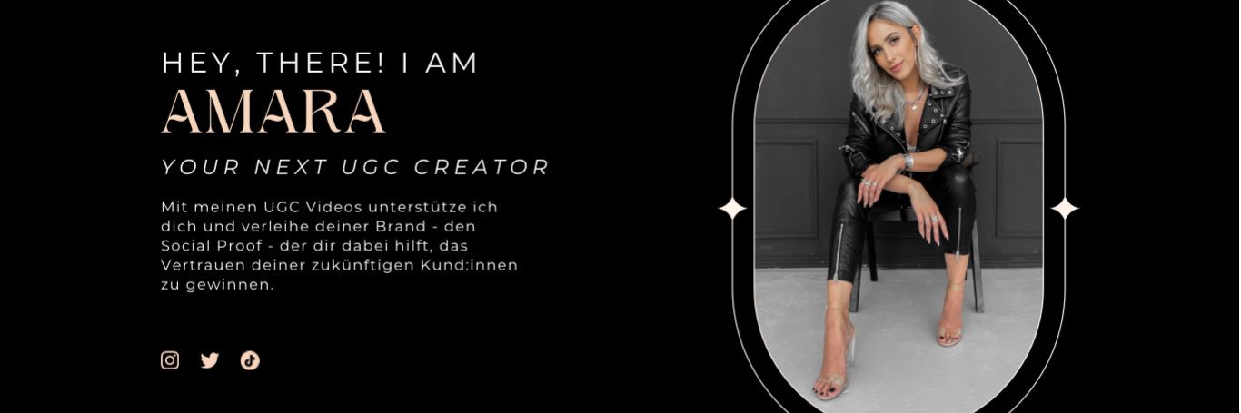 Amara | UGC Baddie & Coach 🇩🇪🎬 banner