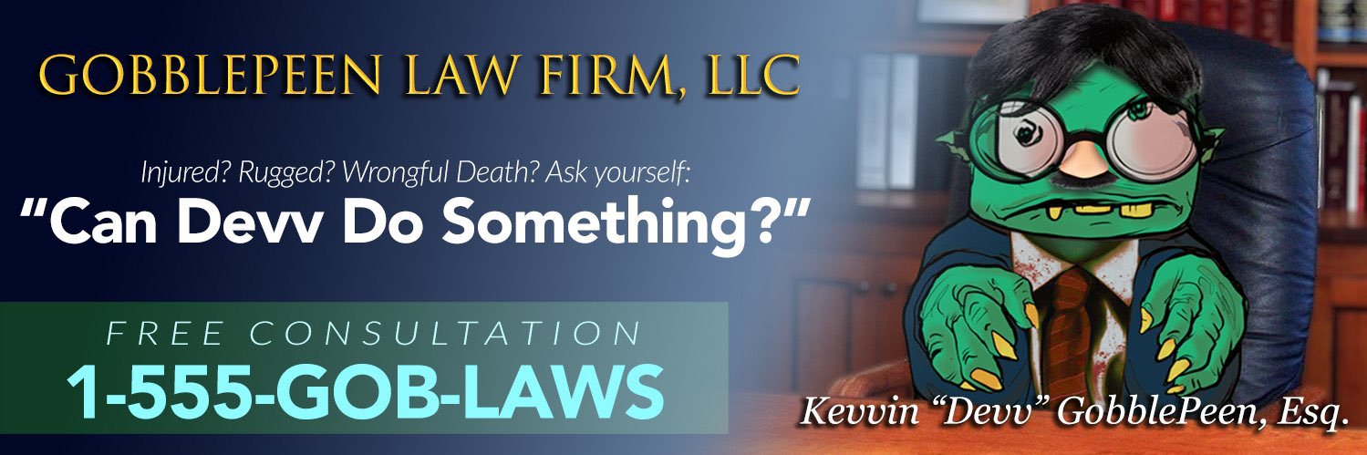 Kevvin Gobblepeen, Esq. banner