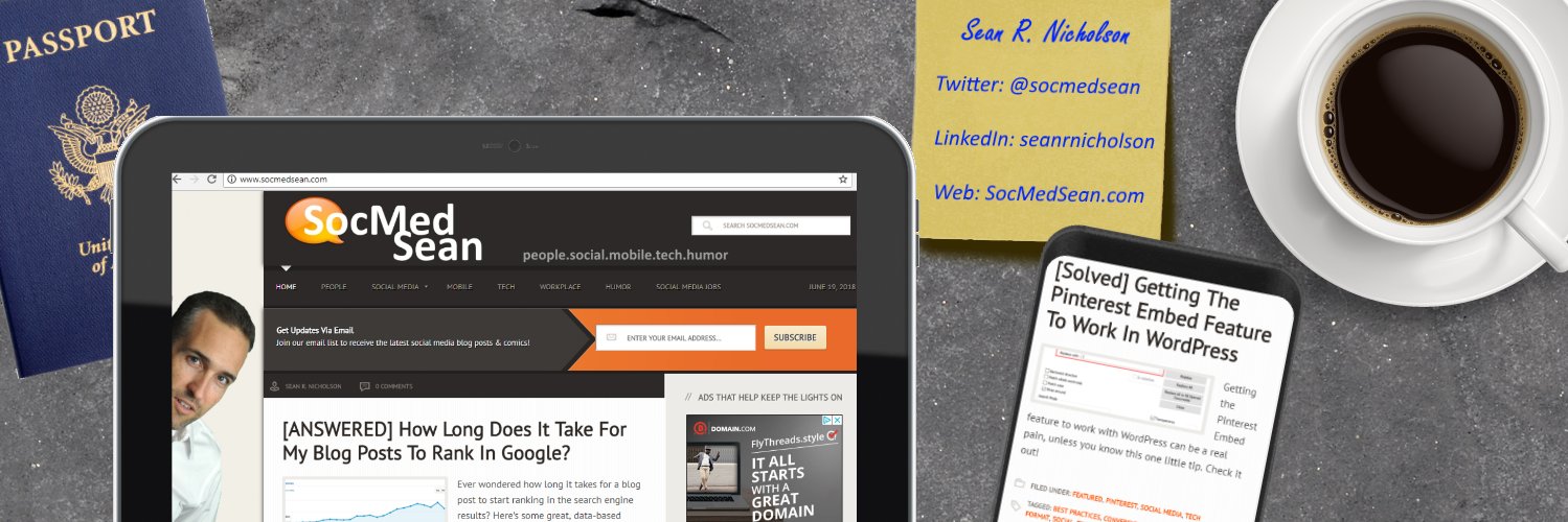 Sean R. Nicholson banner