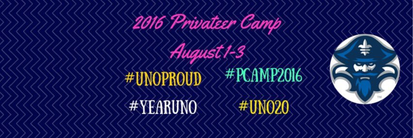UNO Privateer Camp banner
