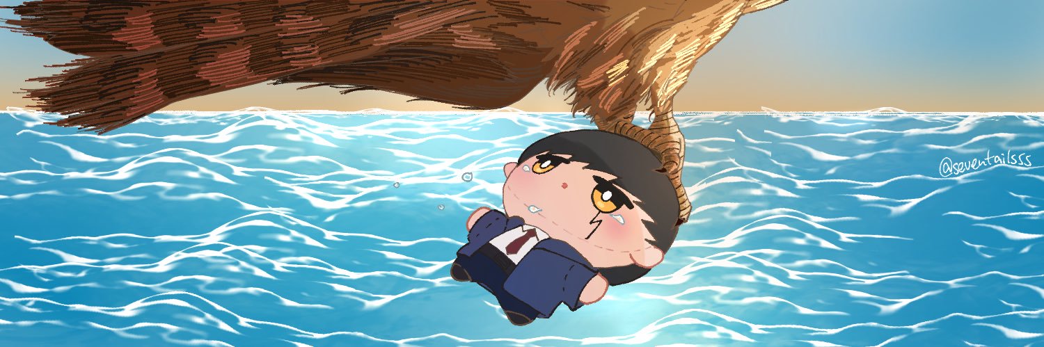 七尾( ⸝⸝･̆⤚･̆⸝⸝) banner