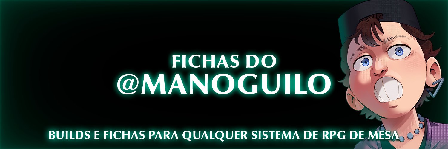 FICHAS DO GUILO 🎲 #TravessiaRPG banner