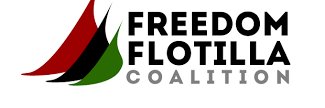 Freedom Flotilla Coalition's banner