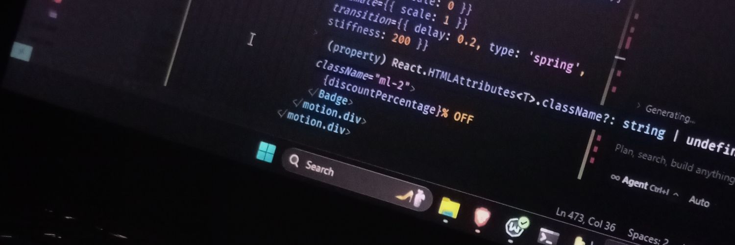 Tori |¦ Frontend Developer banner