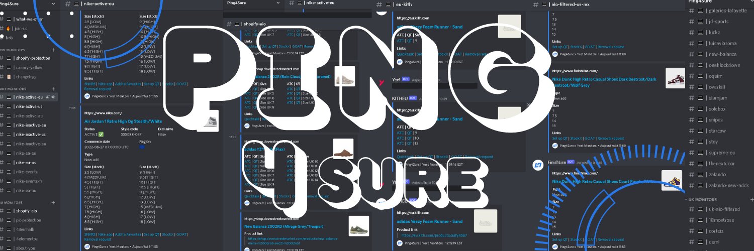 Ping4Sure 💯 banner