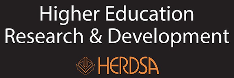 Higher Education Research and Development banner