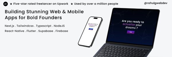 rahulgwebdev Profile Banner