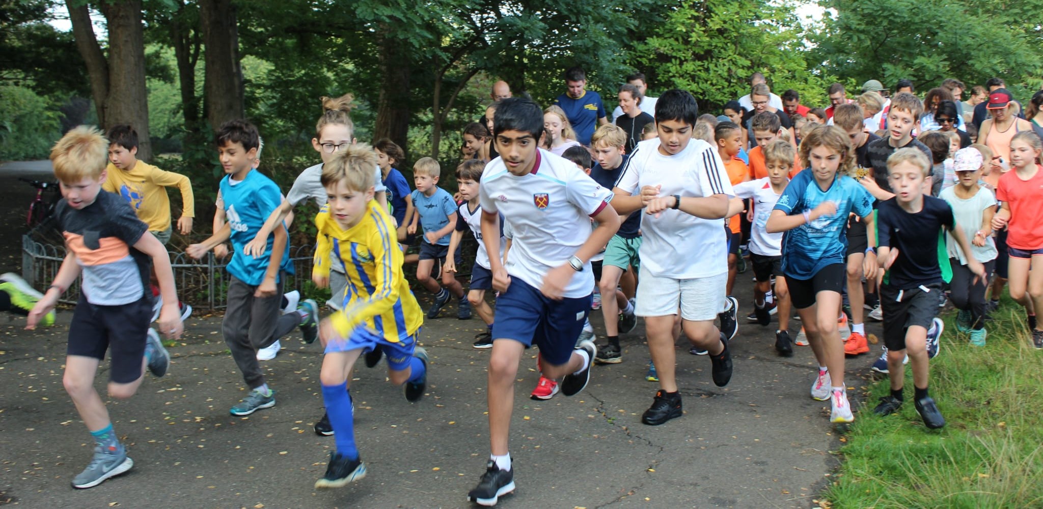 Peckham Rye junior parkrun banner