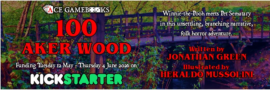 Jonathan Green, Gamebook Author banner