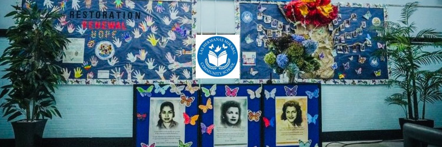 Las Hermanas Mirabal Community School banner