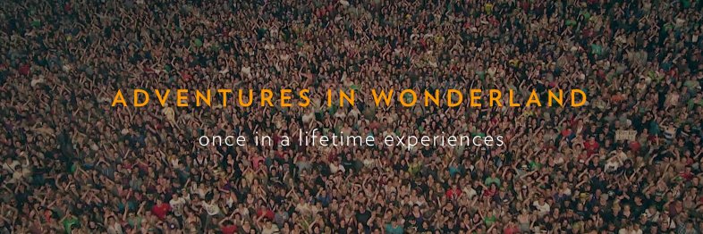 ADVENTURES IN WONDERLAND banner