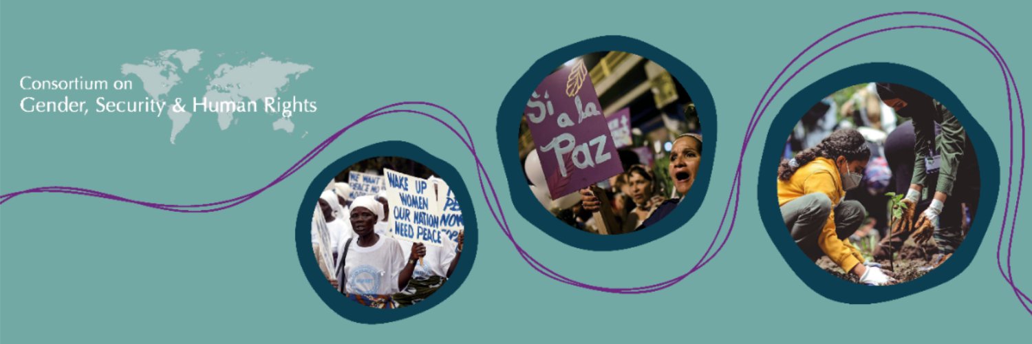 Consortium on Gender, Security and Human Rights banner