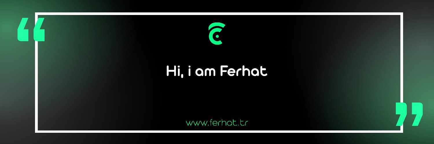 ferhatcklt's profile banner image