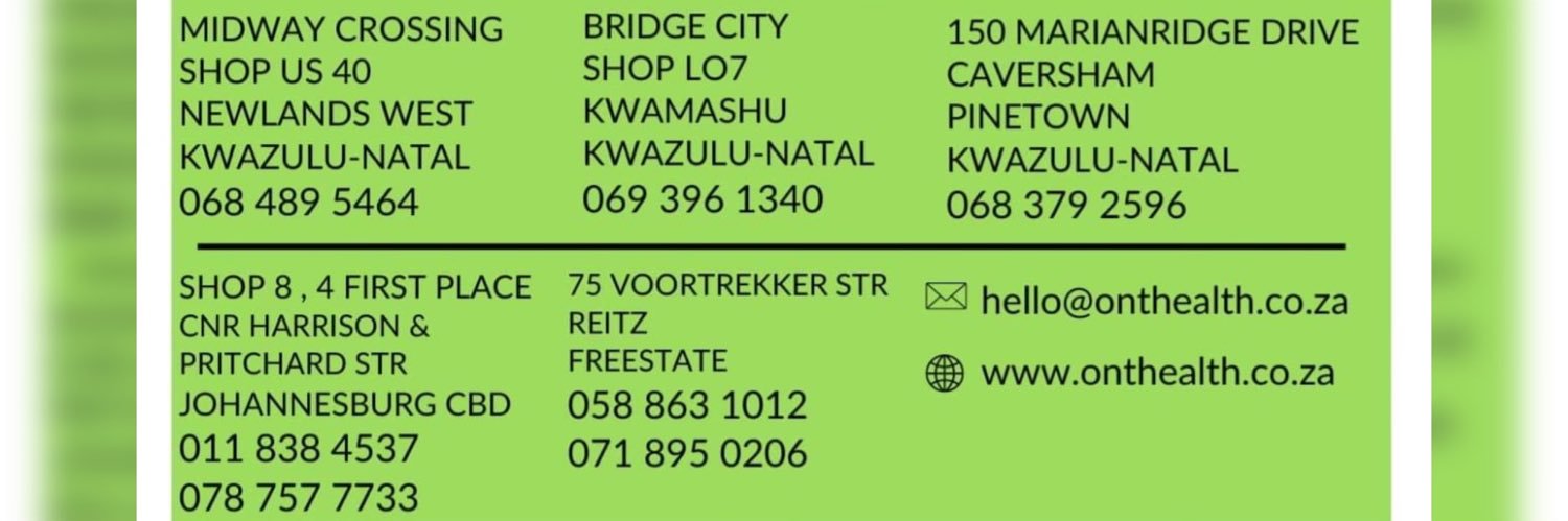 O.N.T Health - Dr. O.N Vilakazi's banner