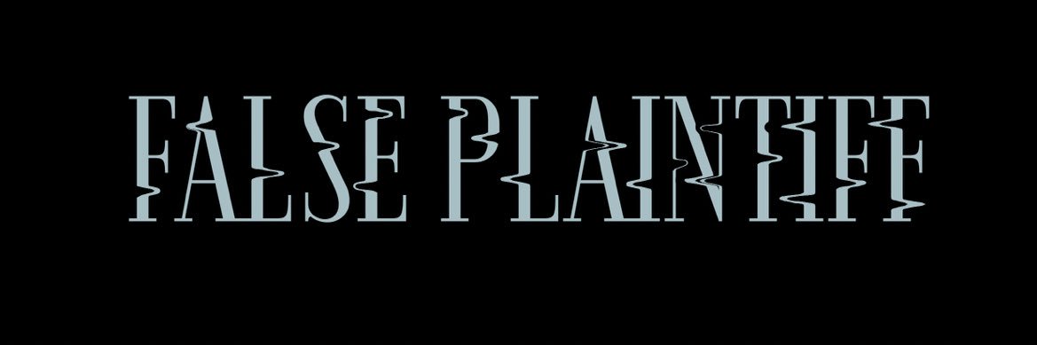 False Plaintiff banner