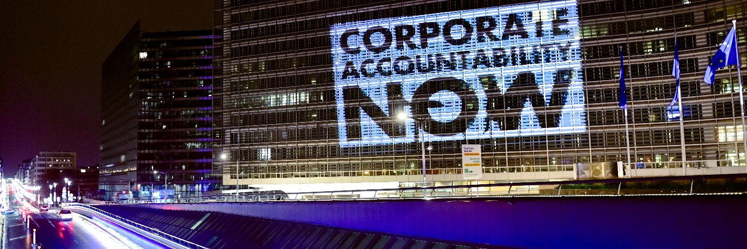 European Coalition for Corporate Justice banner
