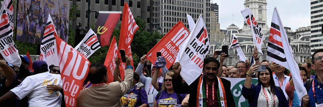 UNI Global Union's banner