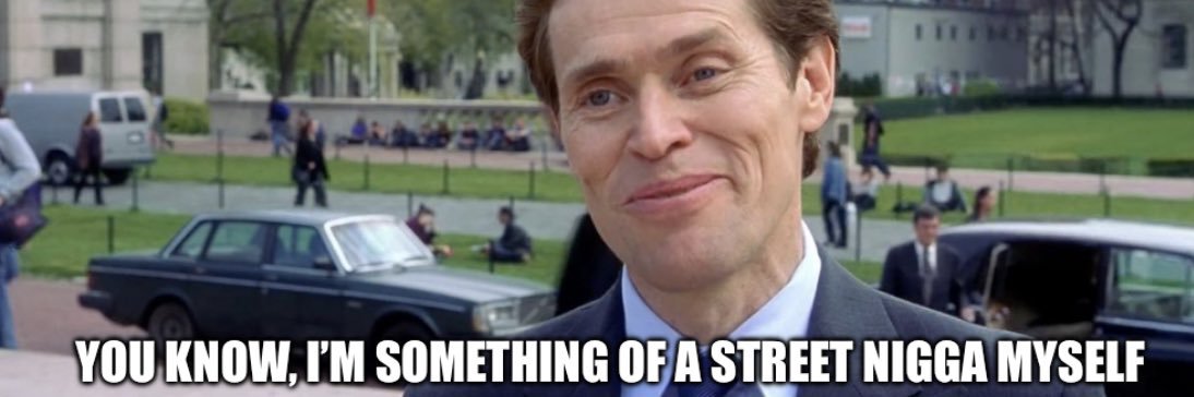 Billem Dafoe's banner