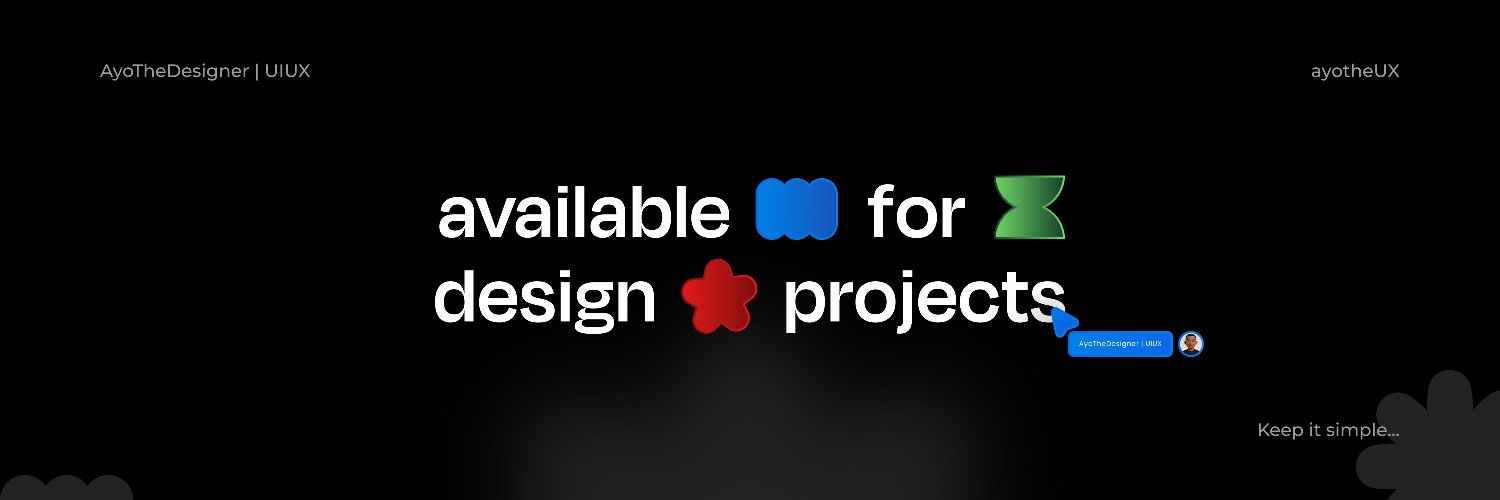 AyoTheDesigner | UIUX's banner