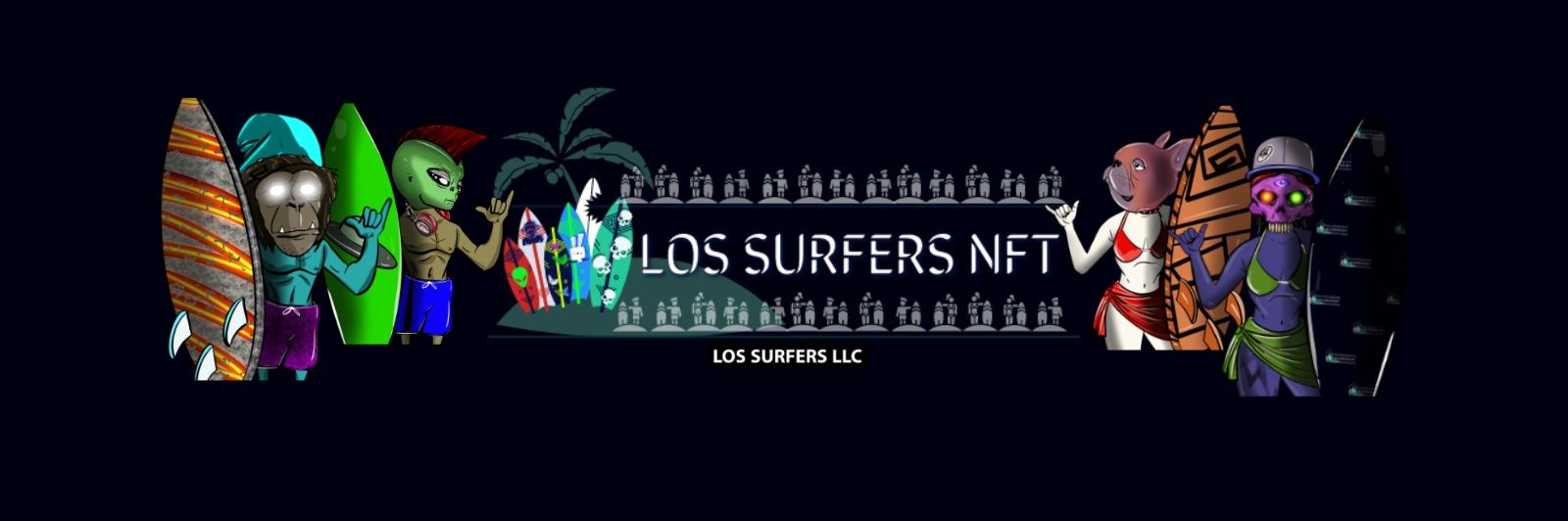 Los Surfers NFT banner