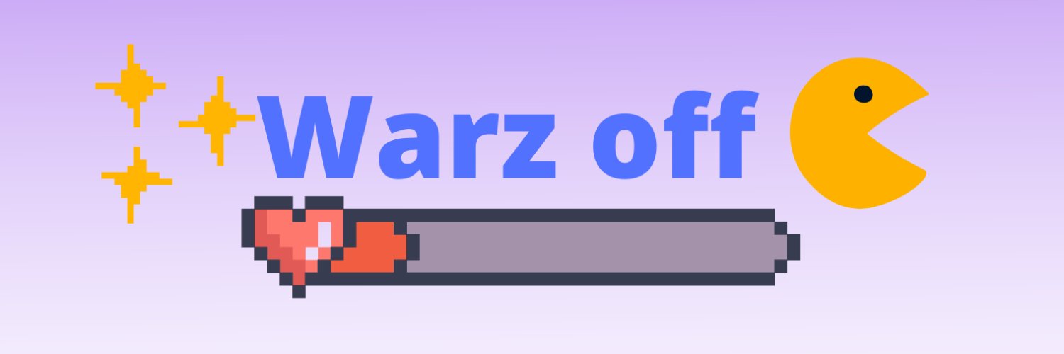Warz off banner