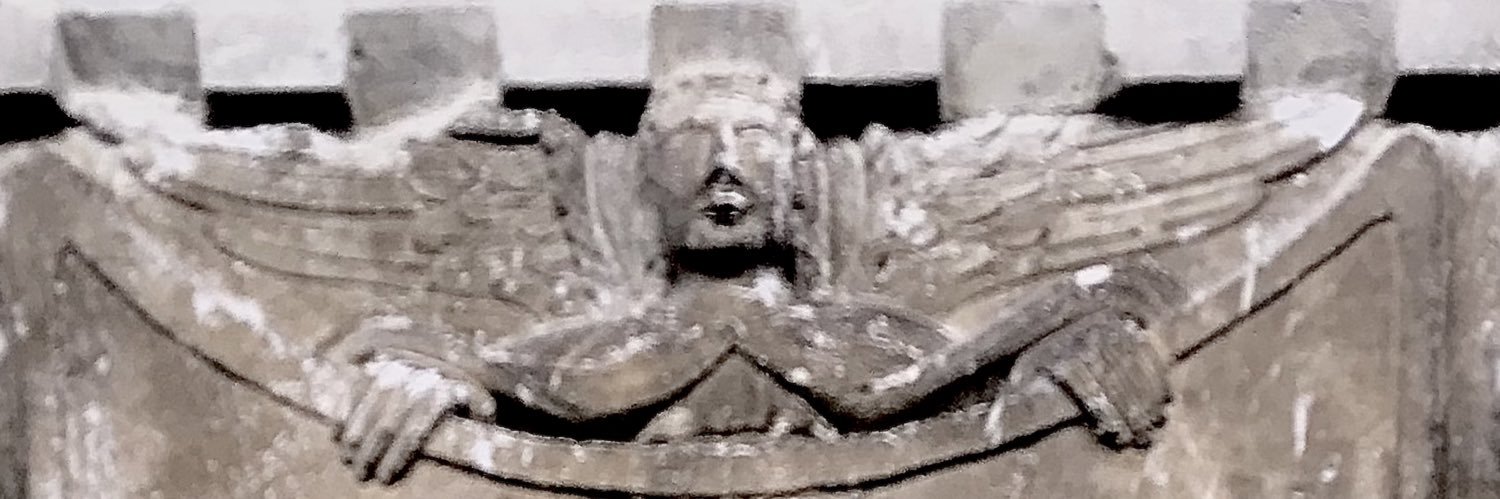 a flower growing out the mouth banner