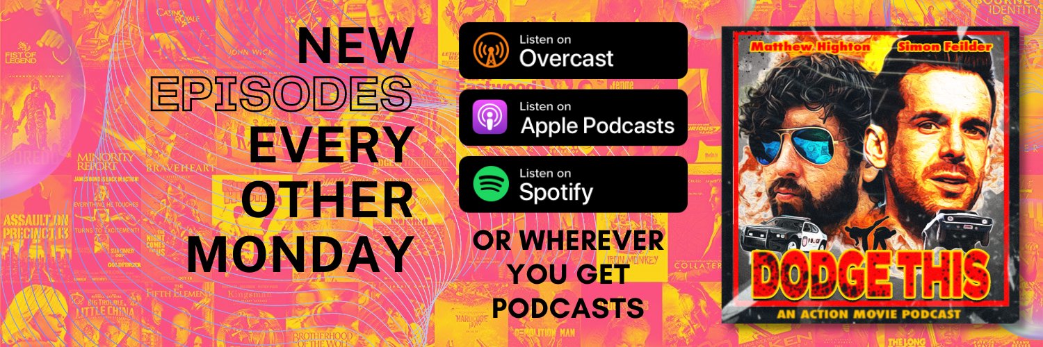 Dodge This: Action Movies Unleashed podcast banner