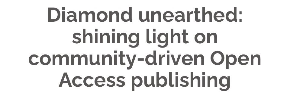 Diamond Open Access banner