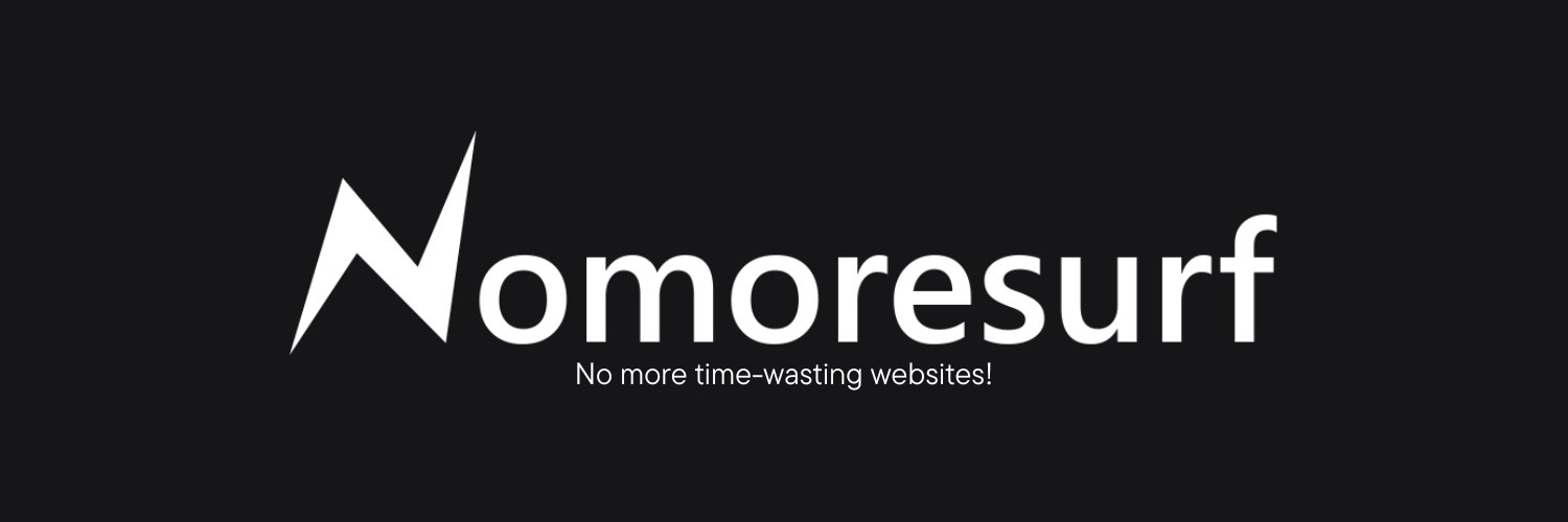 Nomoresurf | Productivity Website Blocker banner