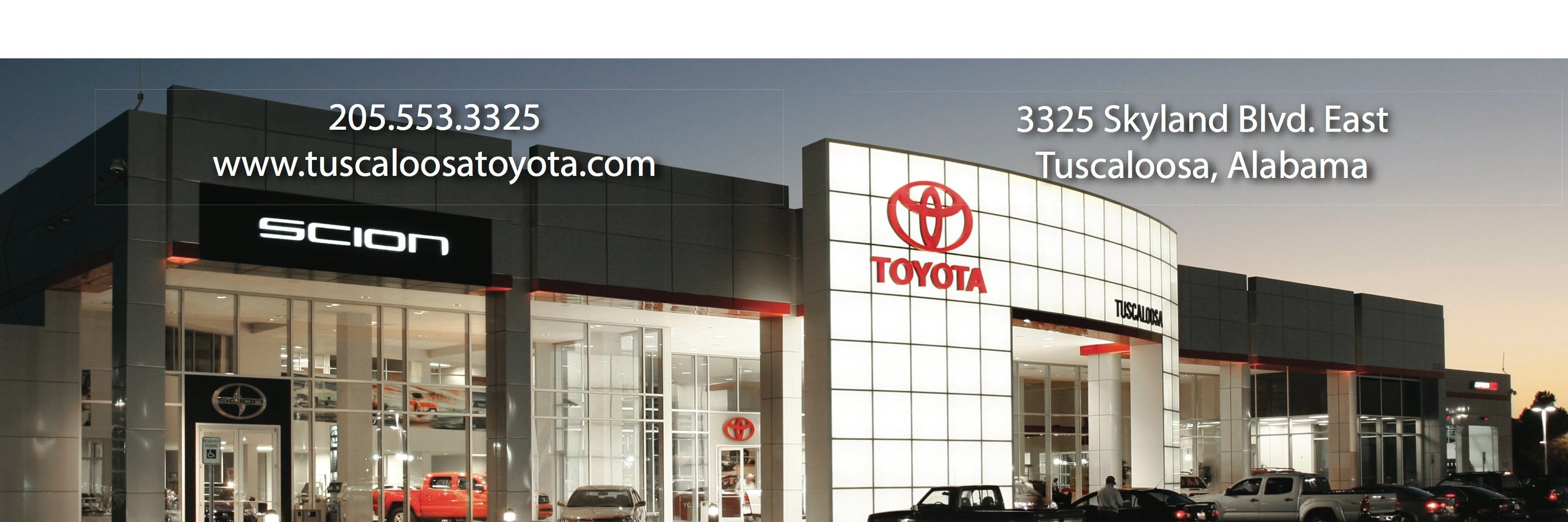 TUSCALOOSA TOYOTA banner