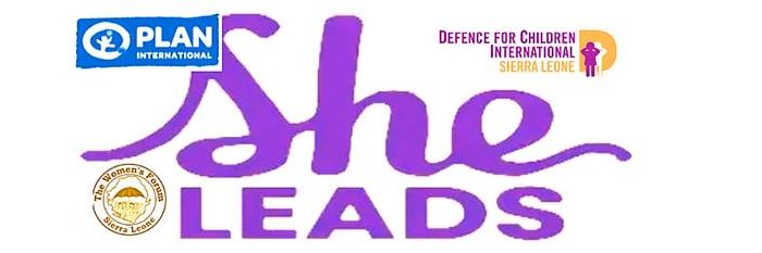 SHE LEADS Sierra Leone banner