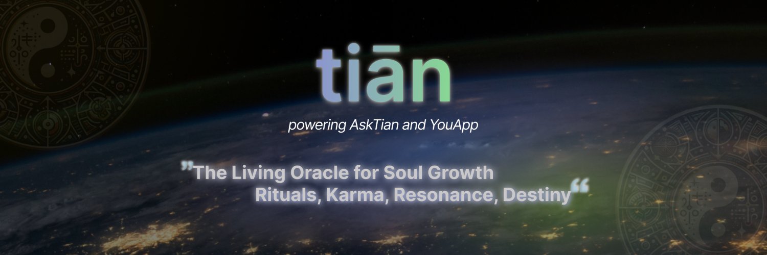 tiān blesses you banner