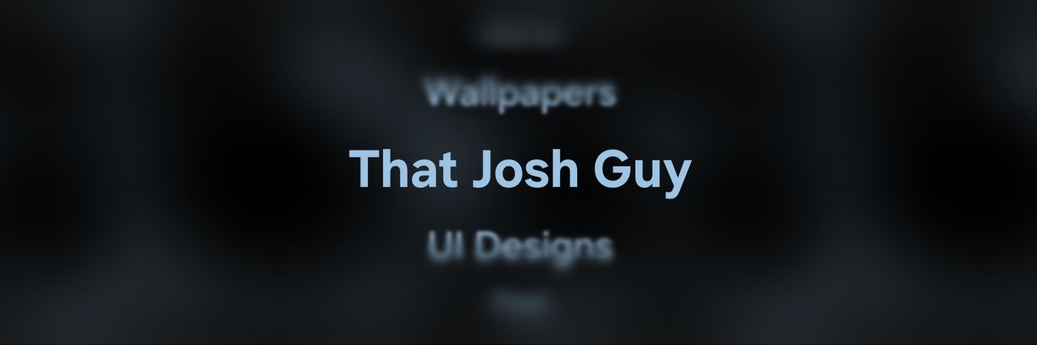 That Josh Guy's banner