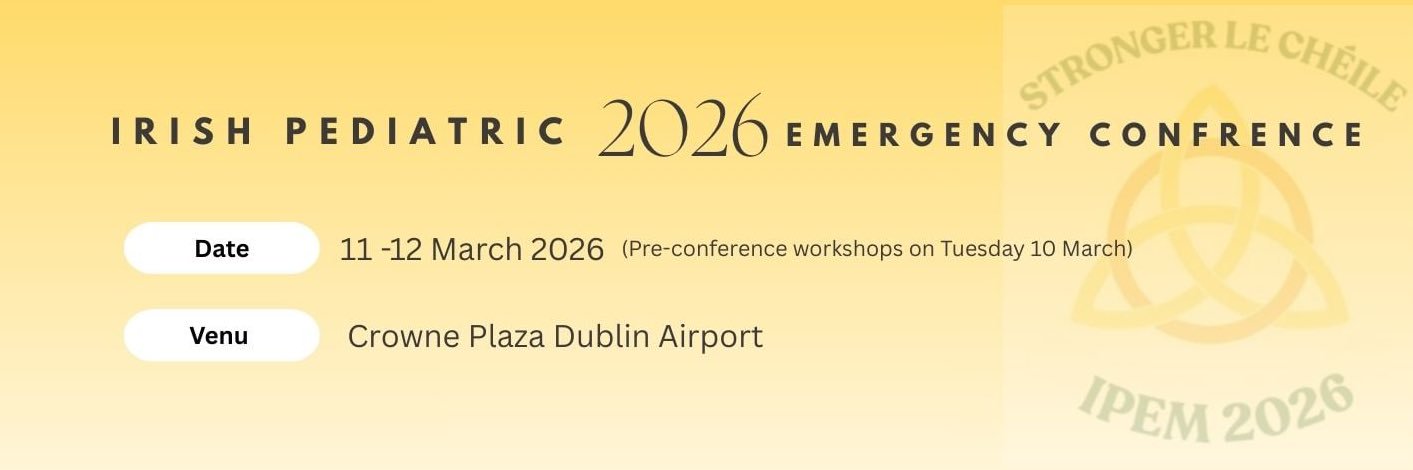 Irish Paediatric Emergency Medicine Association banner