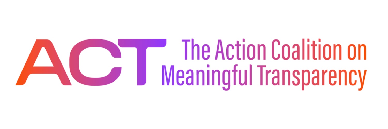 The Action Coalition on Meaningful Transparency banner