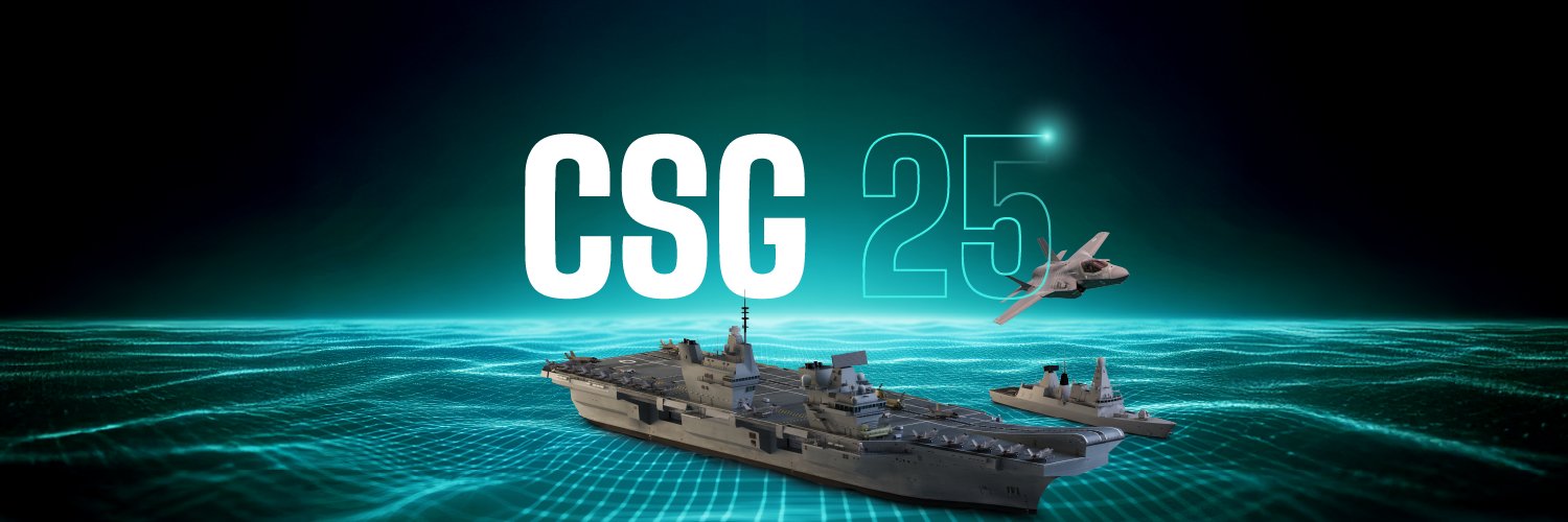 UK Carrier Strike Group's banner