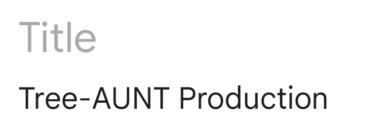 Tree Ent Production banner