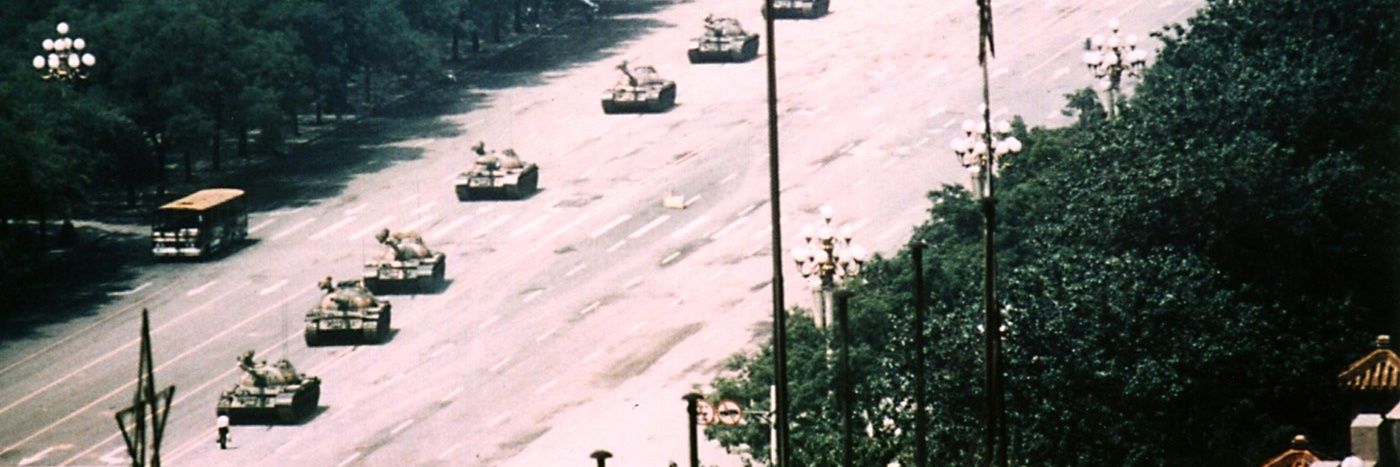 Tank Man's banner