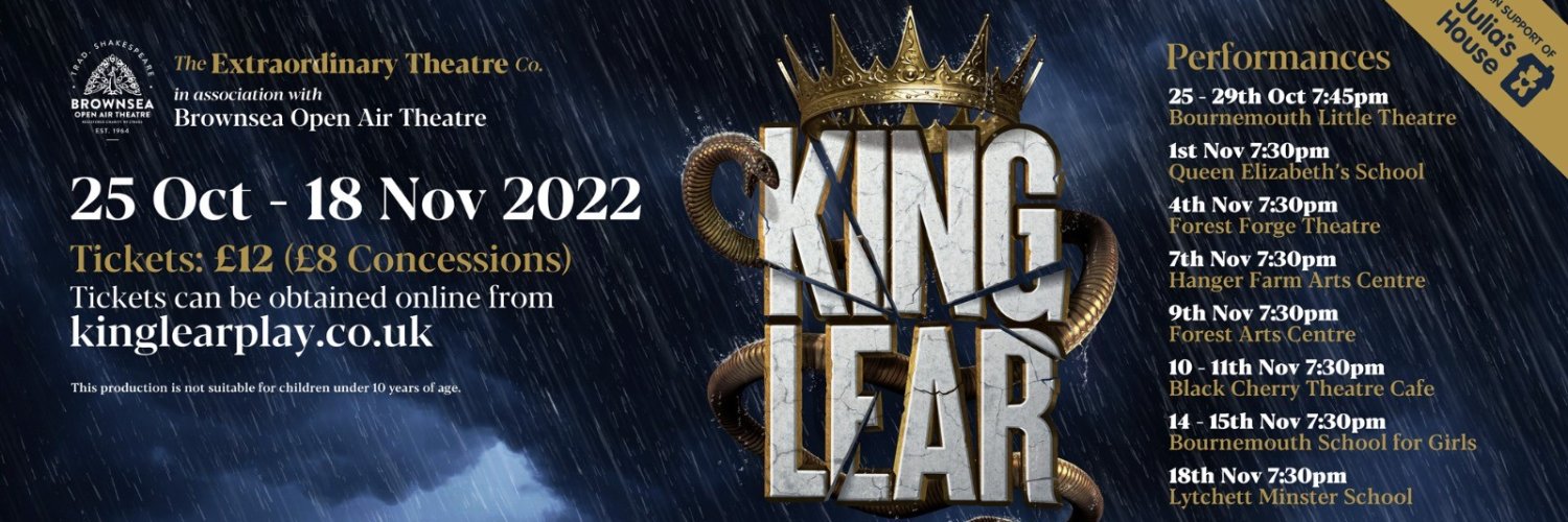 King Lear Play 2022 banner