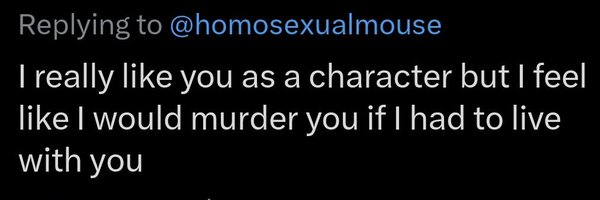 homosexualmouse Profile Banner