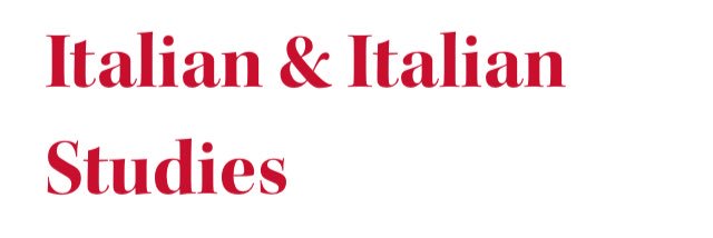 Italian at Dickinson banner