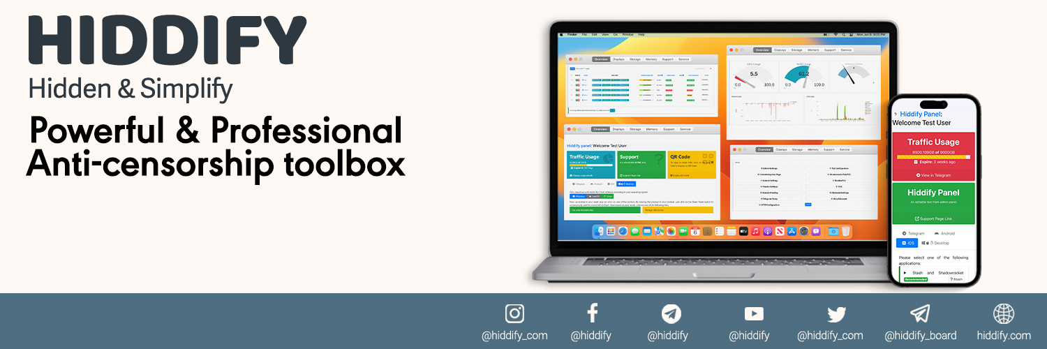 Hiddify, Internet Freedom Solution banner