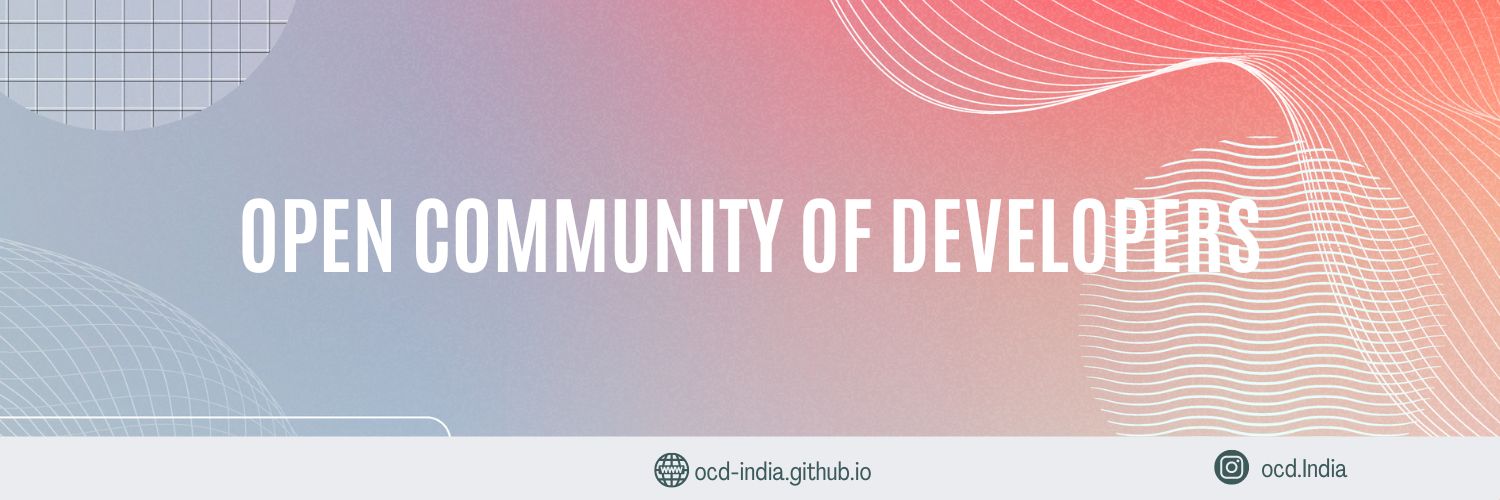 Open Community of Developers 🇮🇳 banner