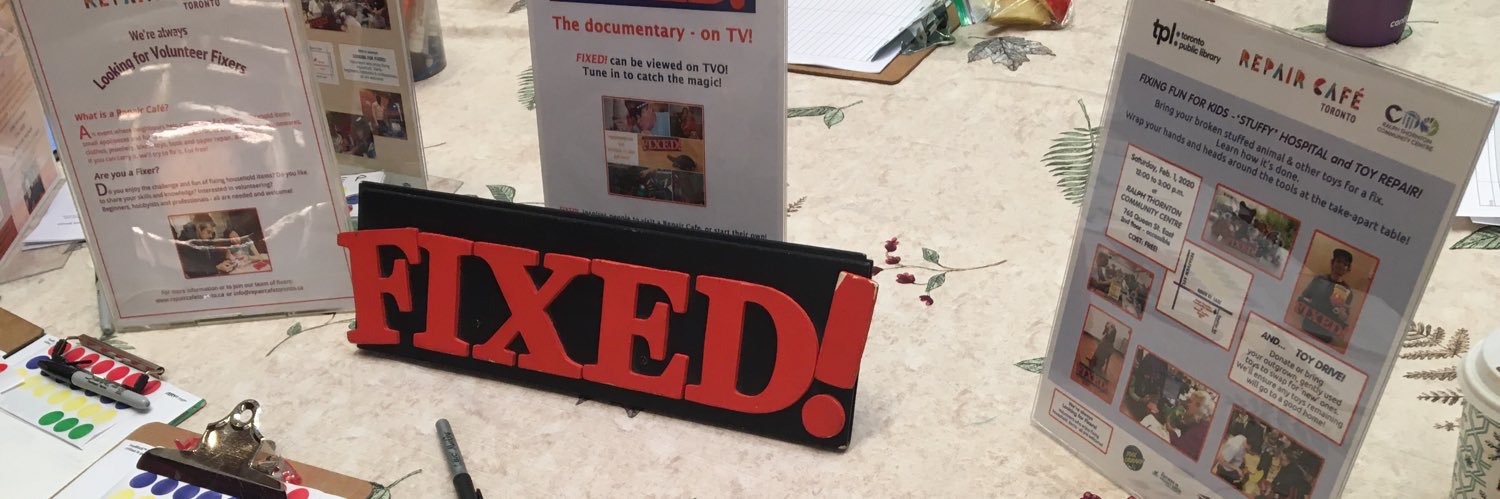 Repair Cafe Toronto banner