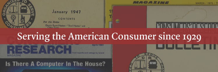 Consumers' Research's banner